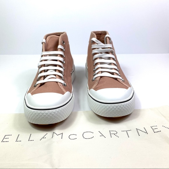 NEW Stella Mccartney 6802 Blush Fabric Sneaker - Picture 4 of 10
